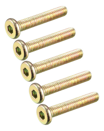 Tornillos M6 X 1,38 Pulgada Rosca Completa De Bronce 5 Ud