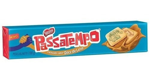 Biscoito Recheado Passatempo 130gr Nestle Doce De Leite