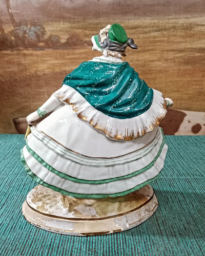Antigua Dama De Porcelana Austriaca