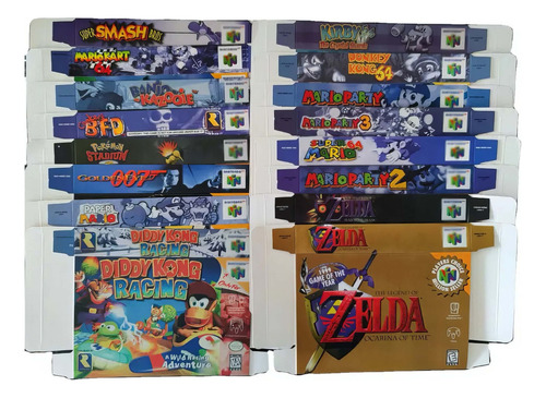 Protector Juegos Retro Caja De Plástico Laminado Paper Mario