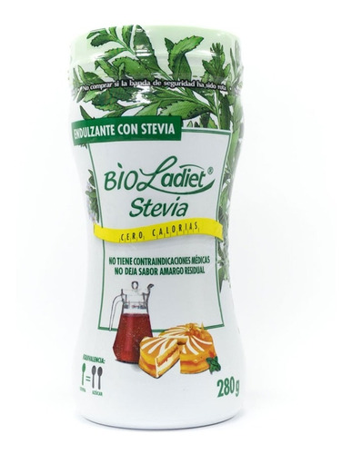 Stevia Bioladiet Polvo Frasco 280 G - Kg a $123