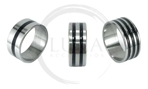 Anillos hombre acero hotsell