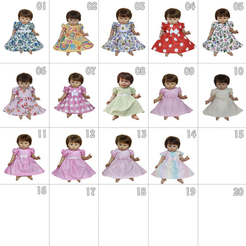 Kit Atacado Com 10 Vestidos De Bebê Reborn Boneca Katitus 