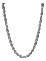 Comprar Cadena Collar Tipo Cordón Bañado En Plata Unisex