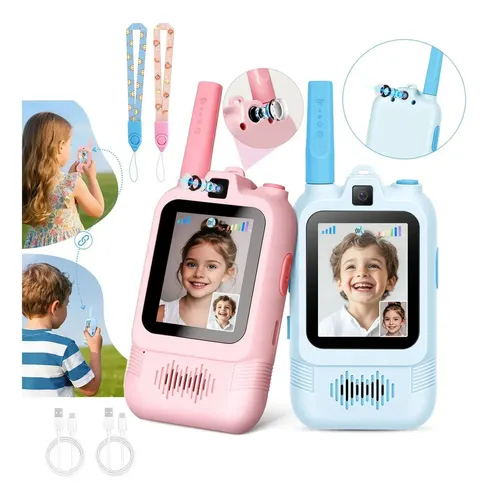 Walkie-talkies recargables para niños, radio bidireccional de largo alcance, juguete de cumpleaños para niños de 3 a 12 años, ideal para aventuras al aire libre, acampadas y senderismo. | en línea Walkie-talkies recargables para niños, radio bidireccional de largo alcance, juguete de cumpleaños para niños de 3 a 12 años, ideal para aventuras al aire libre, acampadas y senderismo. | en línea