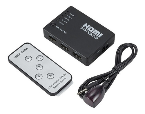 Switch Hdmi 5x1 Control Remoto Ps4 Smart Tv Pc Compu Camara