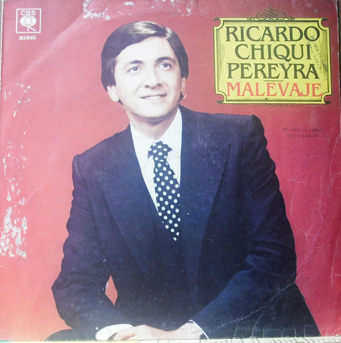 Lp Vinilo Original Tango Ricardo Chiqui Pereyra Con Orquesta