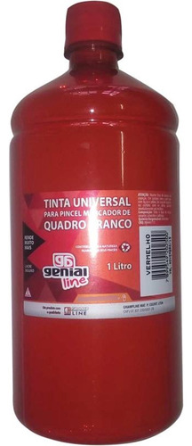 Tinta Marcador Quadro Branco Reabastecedor Ge-1000ml Vermelh Cor da tinta Vermelho