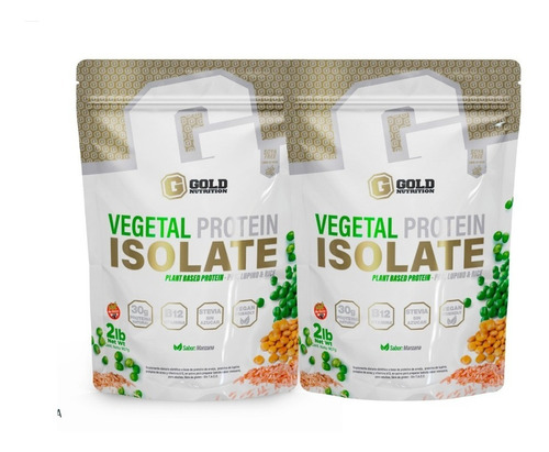 Vegetal Proteina Vegana 100% 2lb Gold Nutrition X2. Outlet