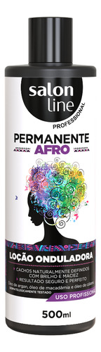 Loção Ondulada Permanente Afro Profissional Salon Line 500ml