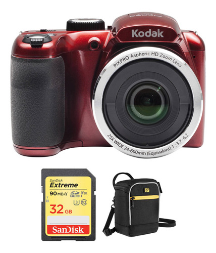 Kodak Pixpro Az252 Digital Camara Basic Kit (red)