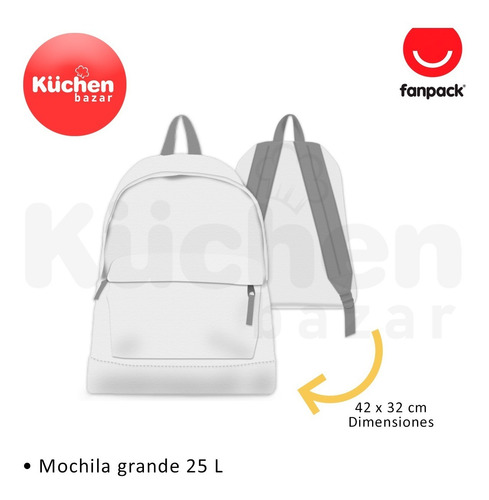 Imagen 2 de 9 de Mochila Escolar Urbana De Espalda Colegio Kuchen