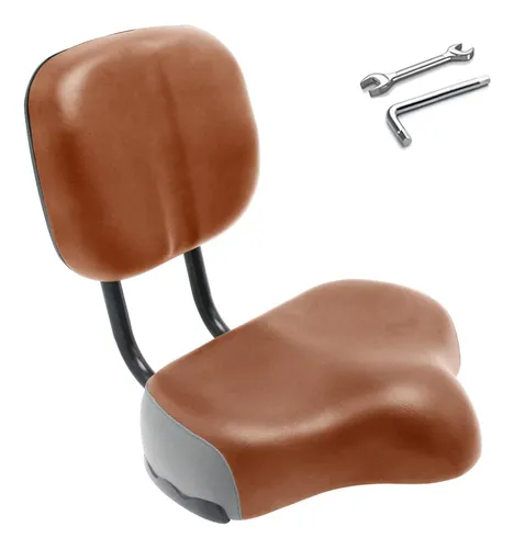Asiento de bicicleta con respaldo outlet
