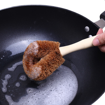 Cepillo Para Lavavajillas De Mango Largo Coir Brush