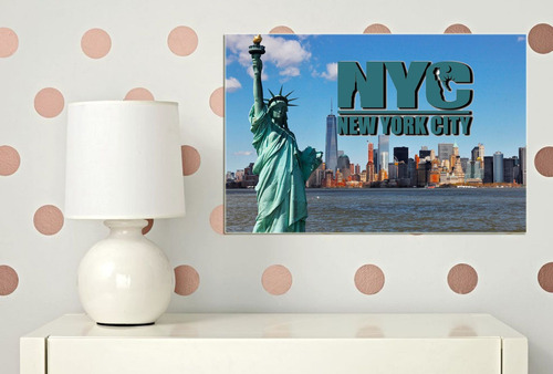 Vinilo Decorativo 40x60cm Ciudades Mundo New York Usa M8
