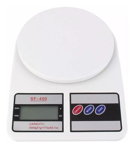 Balança Digital Cozinha Alta Precisão Frete Grátis Até 10kg Branca Pilhas Portátil Compacta Pequena Qualidade Garantia