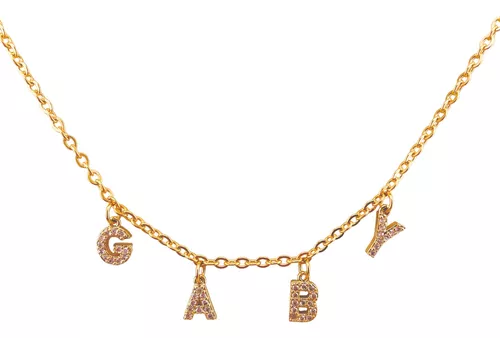 Collar My Name, Collar Acero Nombre Personalizado