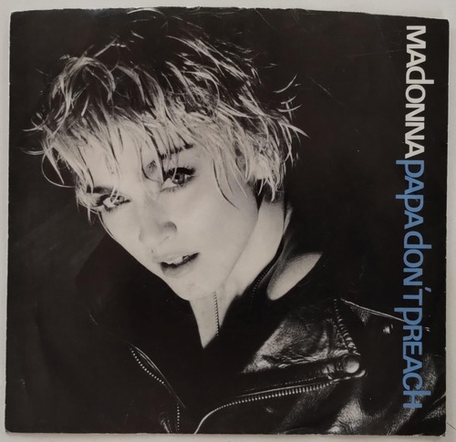 Madonna Papa Don't Preach Vinilo Simple 7 Ps Usa 1986 Estándar