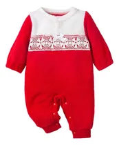 Comprar Mamelucos De Bebé Niña Grueso De Manga Larga Con Capucha Rojo 3-6 Meses