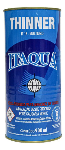 Kit 3 Thinner Automotivo It 16 Diluição Limpeza 900ml Itaqua