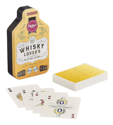 Ridleys Whisky Lovers Mazo De Cartas De Juego De Índice 52 L