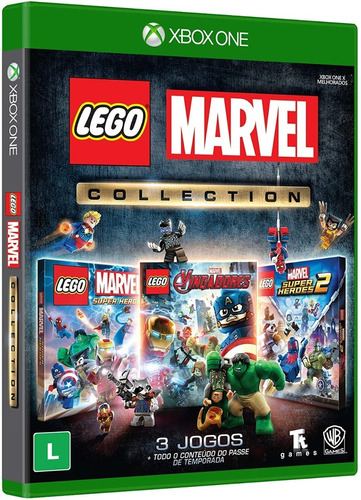 Lego Marvel Collection Xbox One Midia Física 3jogosportuguês