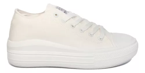 ZAPATILLA PLATAFORMA BLANCA 23242 - Gotta Chile