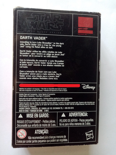 Star Wars Black Series Darth Vader 3.75 2015 (Usado)