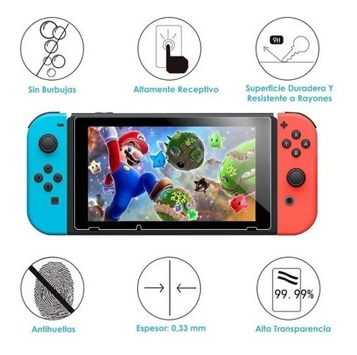 Imagen 5 de 8 de Estuche Protector Para Nintendo Switch Normal Pack 17 En 1
