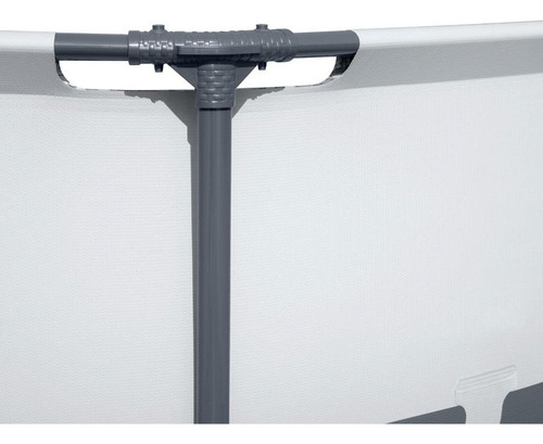 Piscina estructural redonda Bestway 56416 con capacidad de 6473 litros de 366cm de diámetro gris diseño piedra prismática