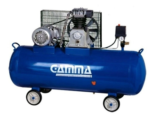 Compresor De Aire Eléctrico Gamma G2804 150l 3hp 220v Azul