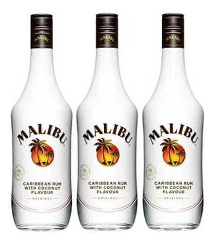Rum Malibu 750ml (3 Unidades)
