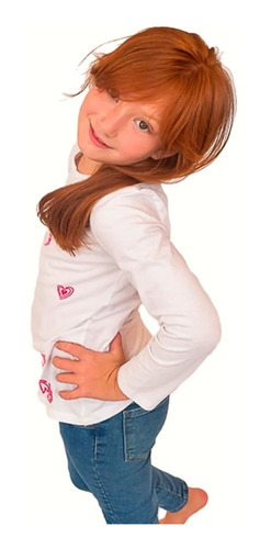 Imagen 3 de 6 de Witty Girls Remera Solo Corazones Only Hearts Nena Ropa