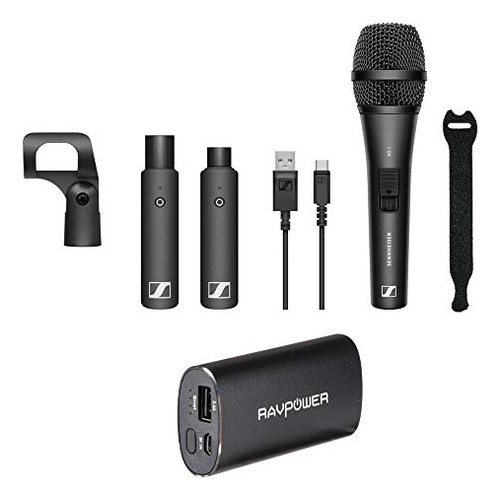 Set Vocal Sennheiser Xsw-d Xs1 Con Cargador Ravpower Y 10