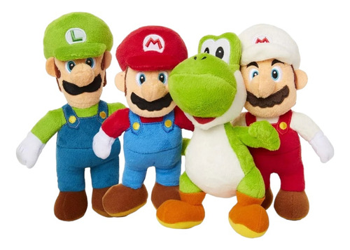 Super Mario Bros Peluches Jakks Pacific® 24 Cm Colección X4 