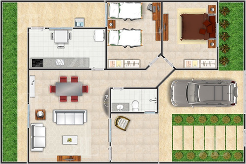 Imagem 5 de 5 de Pj Casa Térrea 2q 88m² - Terreno: 10x16,5