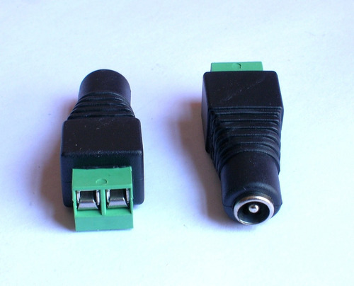 50 Pzs Adaptador Dc 2.1 Mm Jack Hembra Terminal Tornillos