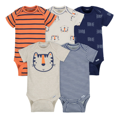 Gerber Baby 5 Pack Onesies, 6-9 Meses