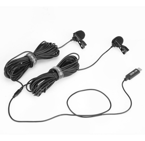 Microfono Lavalier Doble, Boya By-m3d, Lavalier Tipo C Usb C