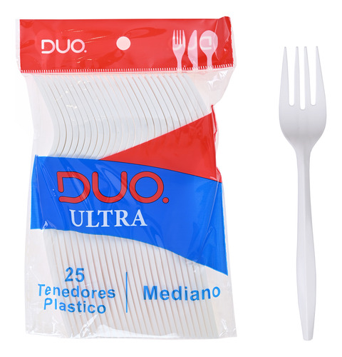 500 Cubiertos Desechables Mediano (20 Pack C/25 Pzas C/u)