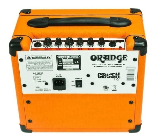 Amplificador Orange Crush Pix CR12L Transistor para guitarra de 12W cor laranja 100V - 120V