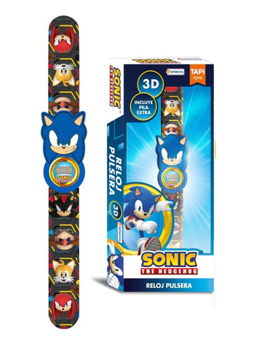 Sonic Reloj Digital Original 3d