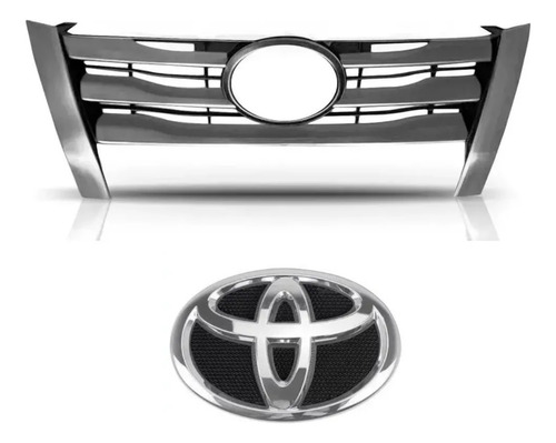 Grade Cromada Hilux Sw4 2016 2017 2018 2019 2020 Com Emblema