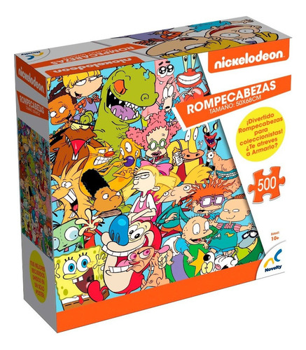 Rompecabezas Nickelodeon 500 Piezas Bob Esponja Hey Arnold