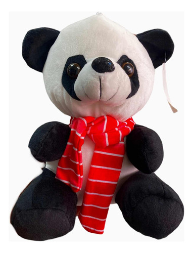 Peluche Oso Panda Bufanda 25 Cm Importado