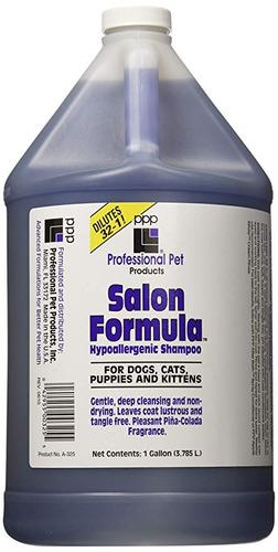 Ppp Salon Fórmula Hipoalergénica Pet Shampoo, 1 Gal