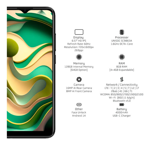Maxwest Gravity G64 128gb 8gb Ram Liberado