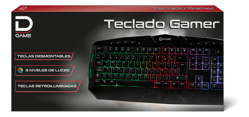 Teclado Gamer Mecanico Retroilum Usb Datacom Pronobel