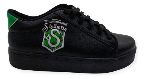 Tenis Casual Slytherin Harry Potter Bordado Chicos Y Grandes