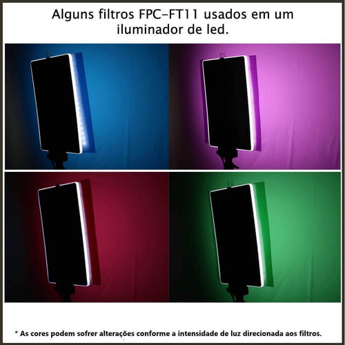Imagem 8 de 9 de Filtro Gelatina Colorida P/ Flash Estúdio E Iluminador Led